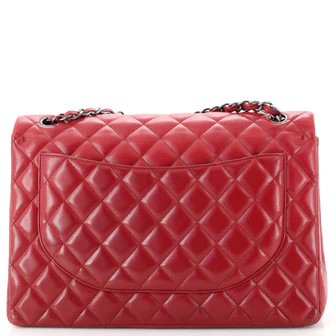 chanel classic double flap bag quilted lambskin maxi chanel classic double flap bag quilted lambskin maxi