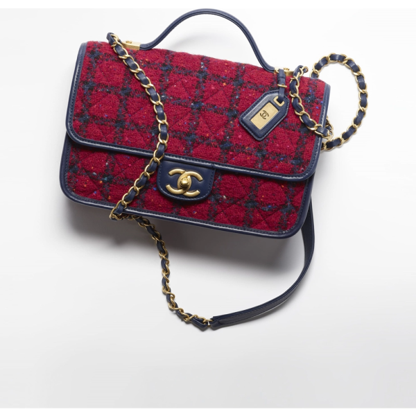 [chanel] classy magazine small top handle flap bag