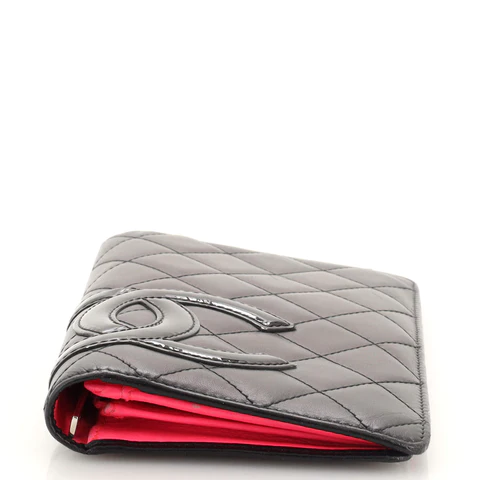 chanel cambon bifold wallet quilted lambskin long chanel cambon bifold wallet quilted lambskin long