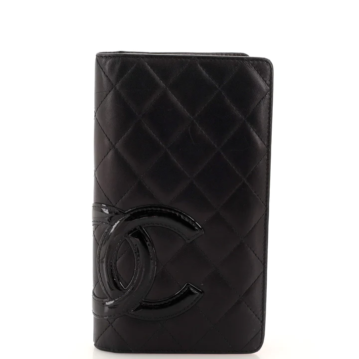 chanel cambon bifold wallet quilted lambskin long chanel cambon bifold wallet quilted lambskin long
