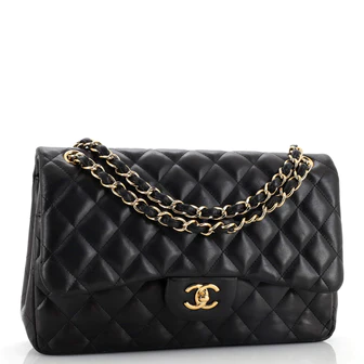 chanel classic double flap bag quilted lambskin jumbo chanel classic double flap bag quilted lambskin jumbo