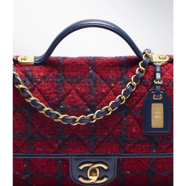 [chanel] classy magazine small top handle flap bag