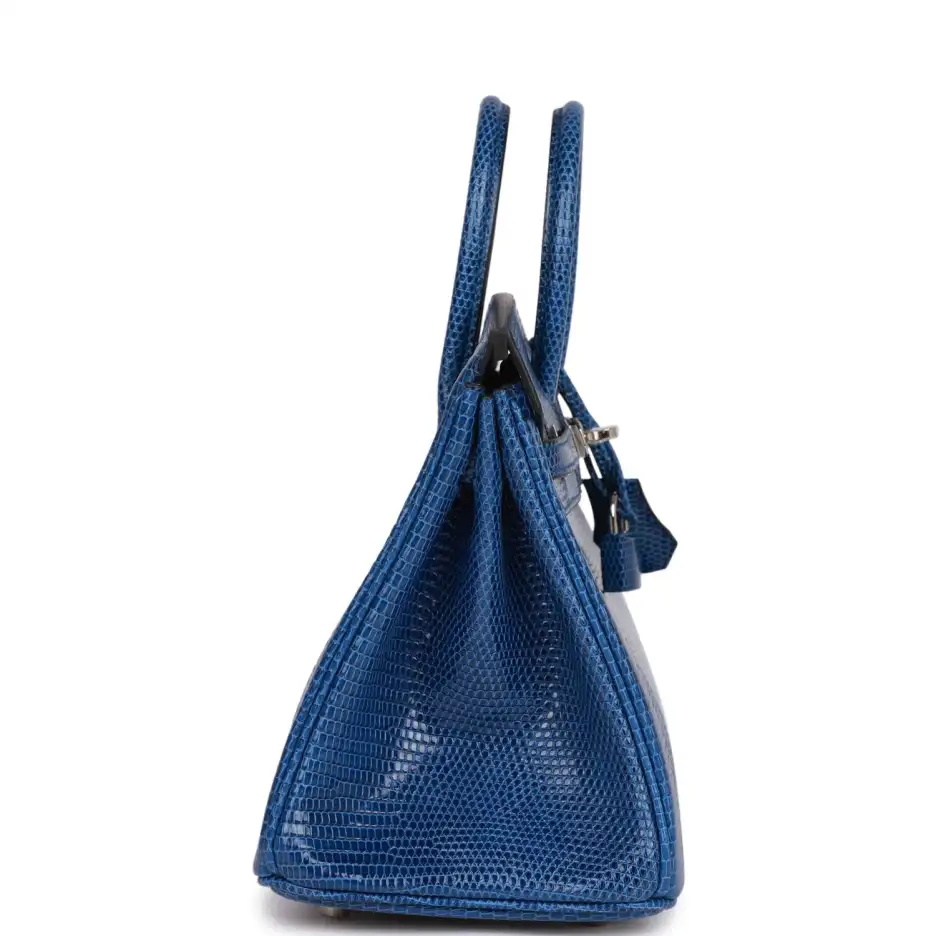 hermès birkin 25 bleu saphir lizard palladium hardware hermès birkin 25 bleu saphir lizard palladium hardware