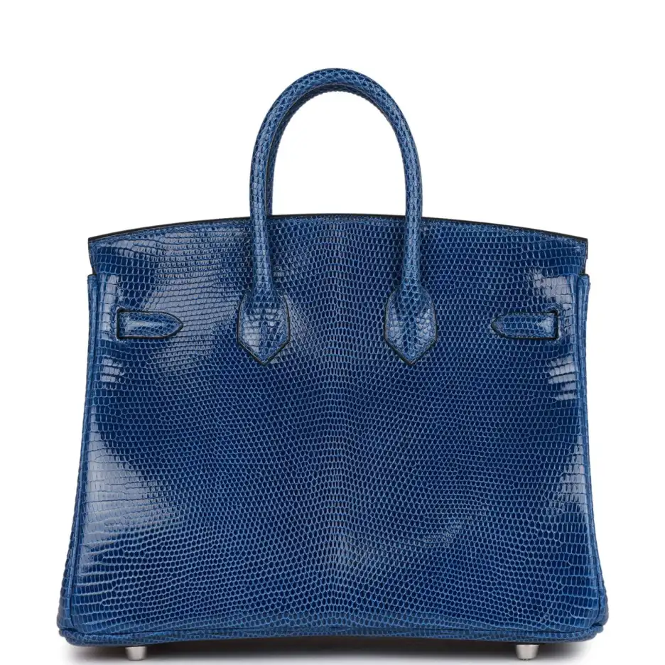 hermès birkin 25 bleu saphir lizard palladium hardware hermès birkin 25 bleu saphir lizard palladium hardware