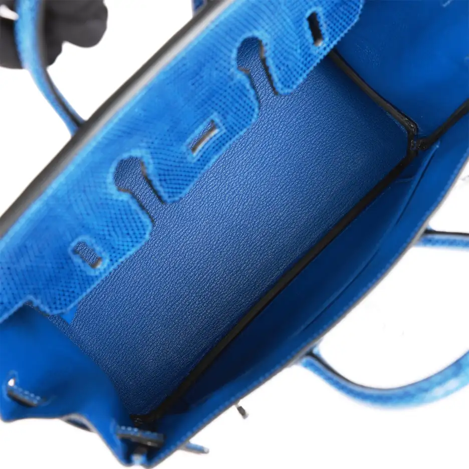 hermès birkin 25 bleu saphir lizard palladium hardware hermès birkin 25 bleu saphir lizard palladium hardware