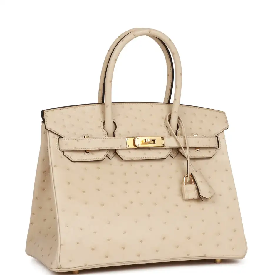 hermès birkin 30 parchemin ostrich gold hardware hermès birkin 30 parchemin ostrich gold hardware