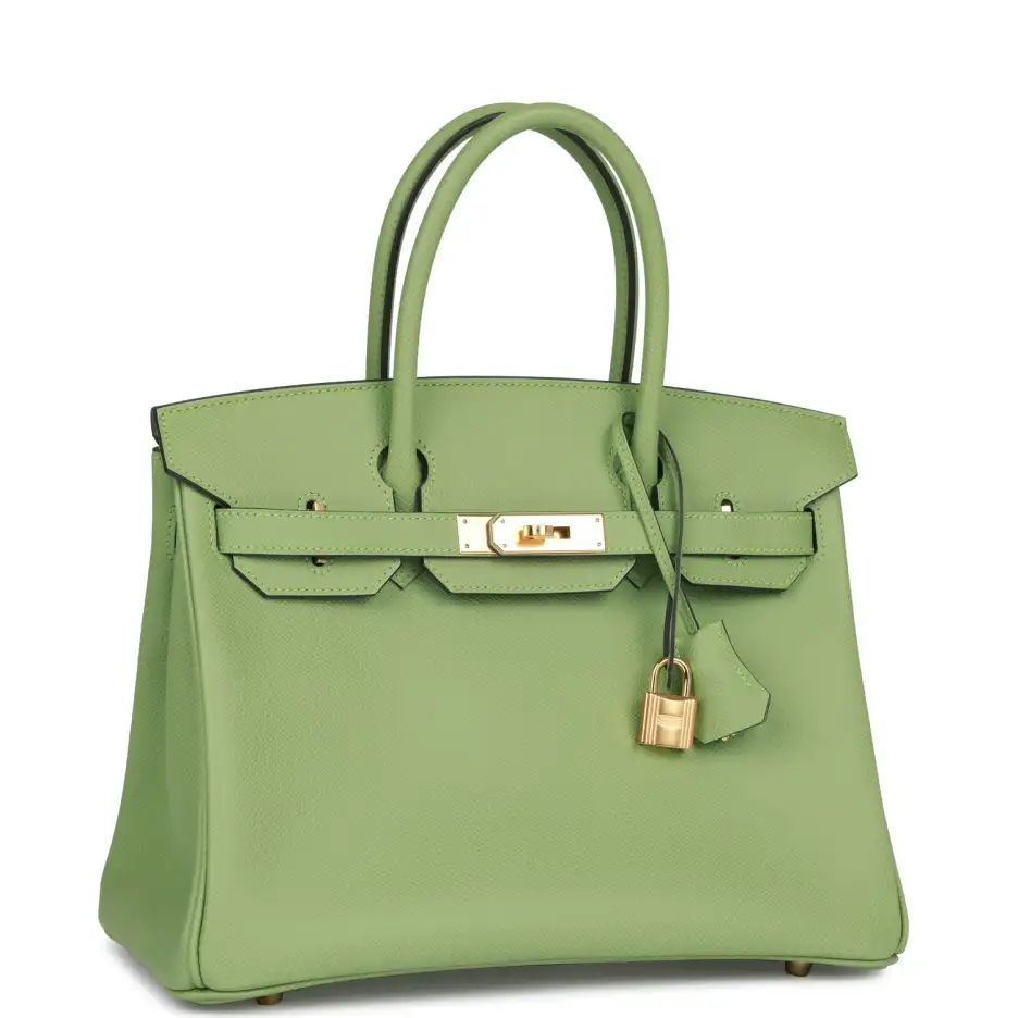 hermès birkin 30 vert criquet epsom gold hardware hermès birkin 30 vert criquet epsom gold hardware