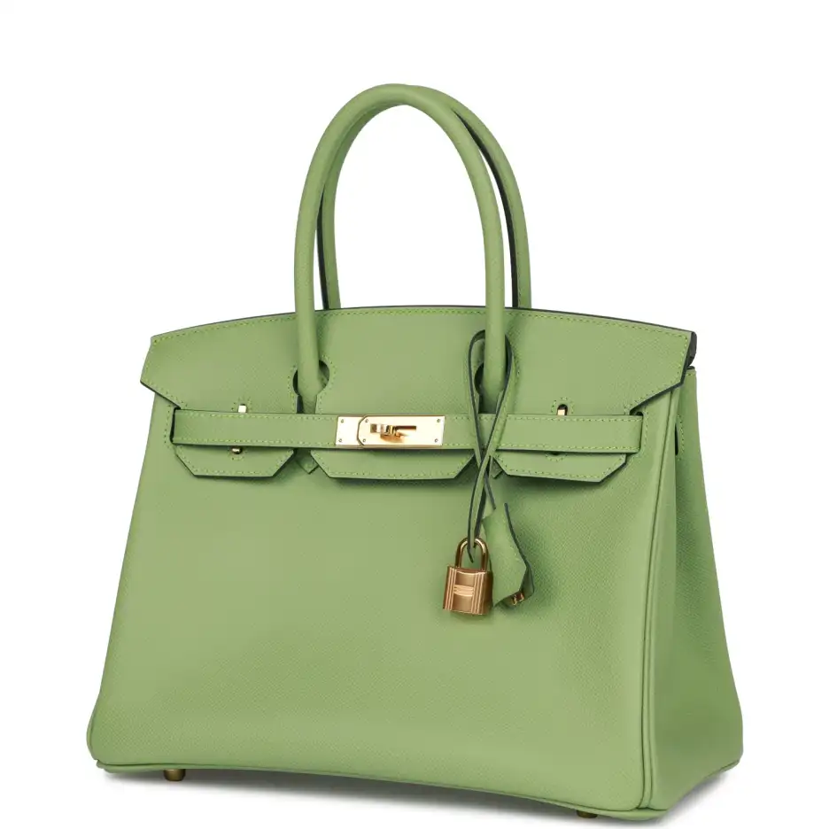 hermès birkin 30 vert criquet epsom gold hardware hermès birkin 30 vert criquet epsom gold hardware