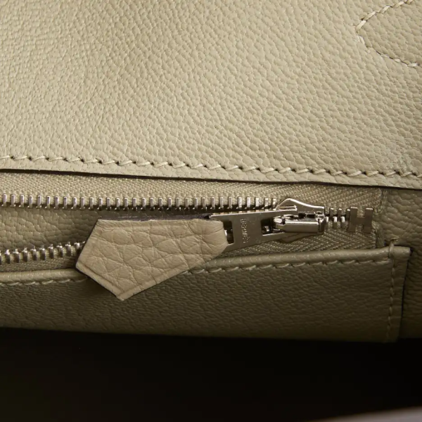 hermès birkin 35 sage clemence palladium hardware