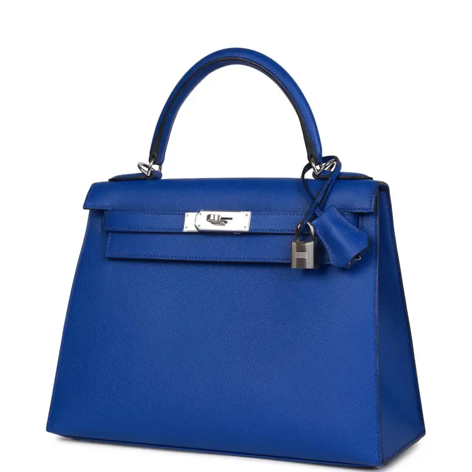 hermès bleu royal epsom sellier kelly 28cm palladium hardware hermès bleu royal epsom sellier kelly 28cm palladium hardware