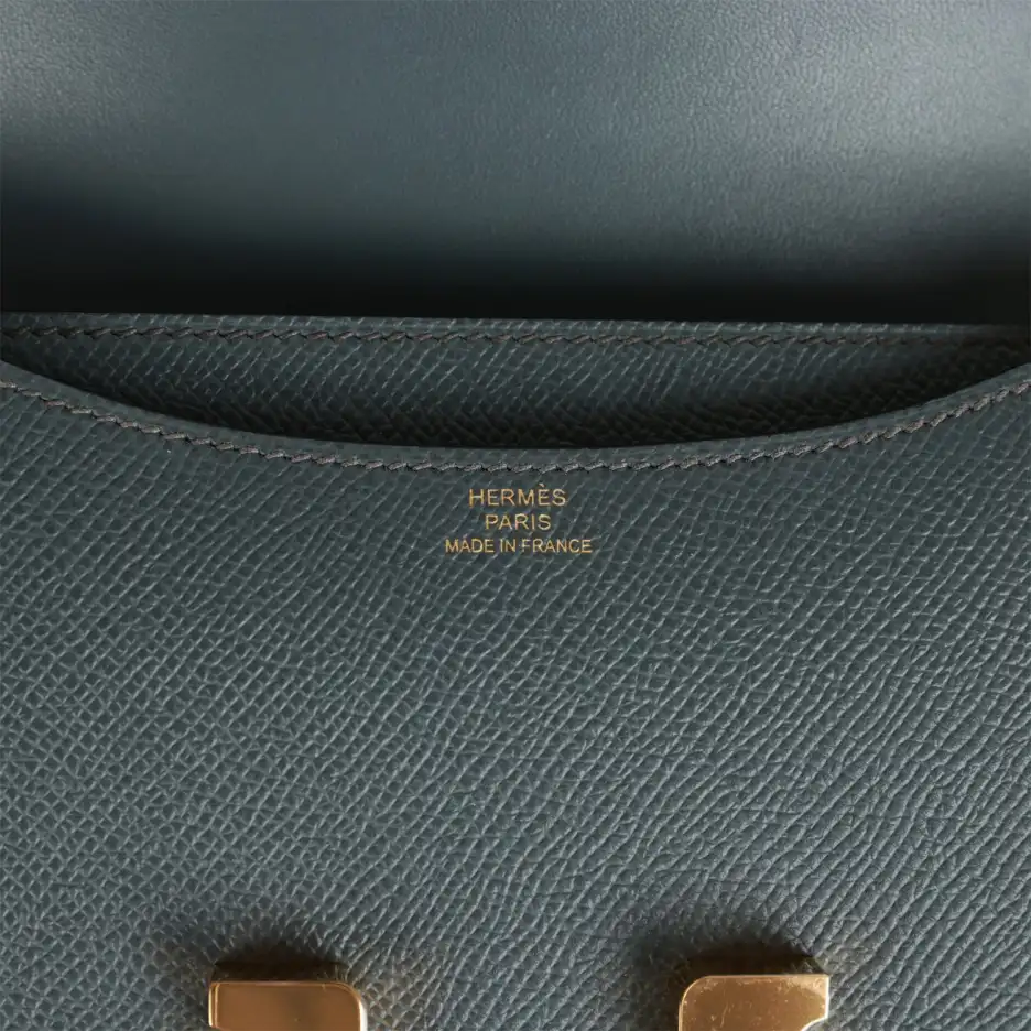 hermès constance 18 bleu orage epsom gold hardware hermès constance 18 bleu orage epsom gold hardware