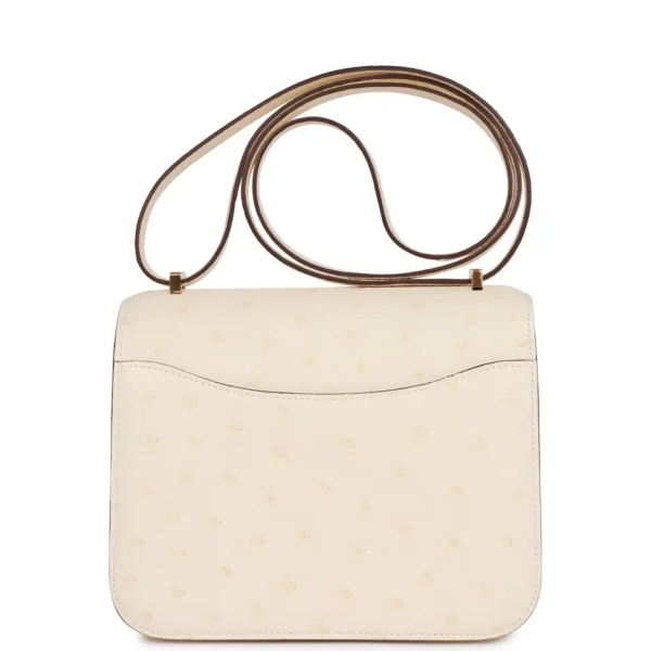 hermès constance 18 nata ostrich gold hardware