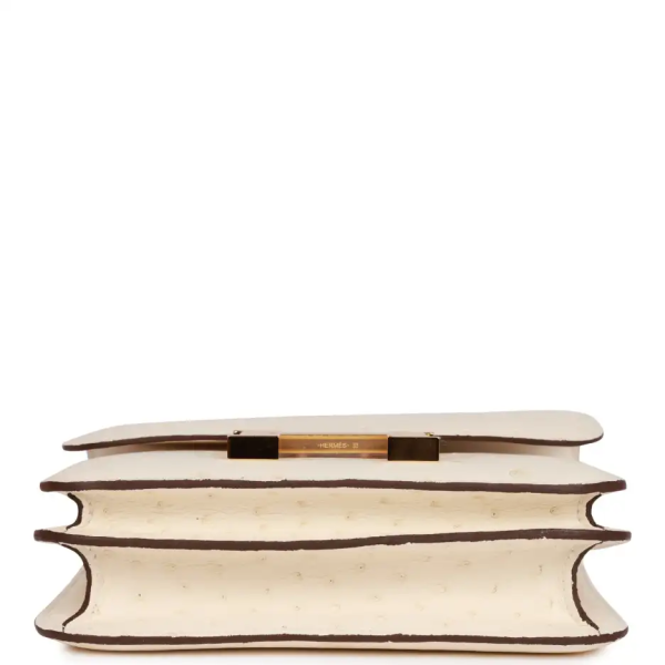 hermès constance 18 nata ostrich gold hardware