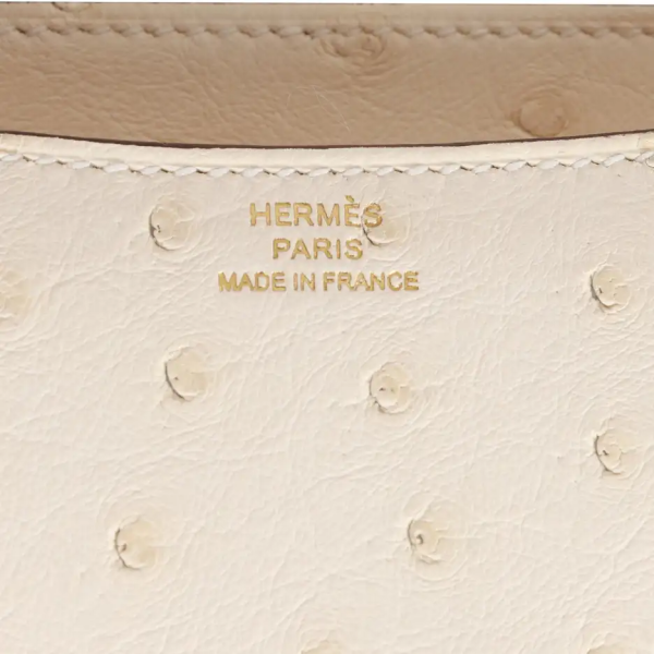 hermès constance 18 nata ostrich gold hardware