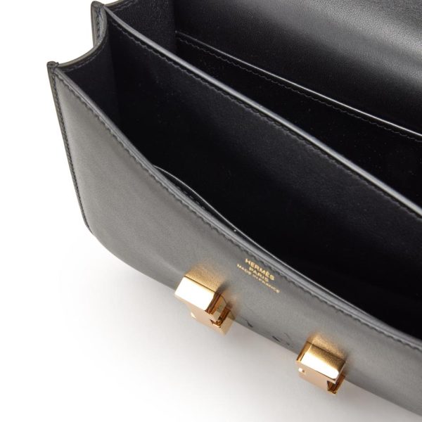 hermès constance bag 18 black epsom gold hardware