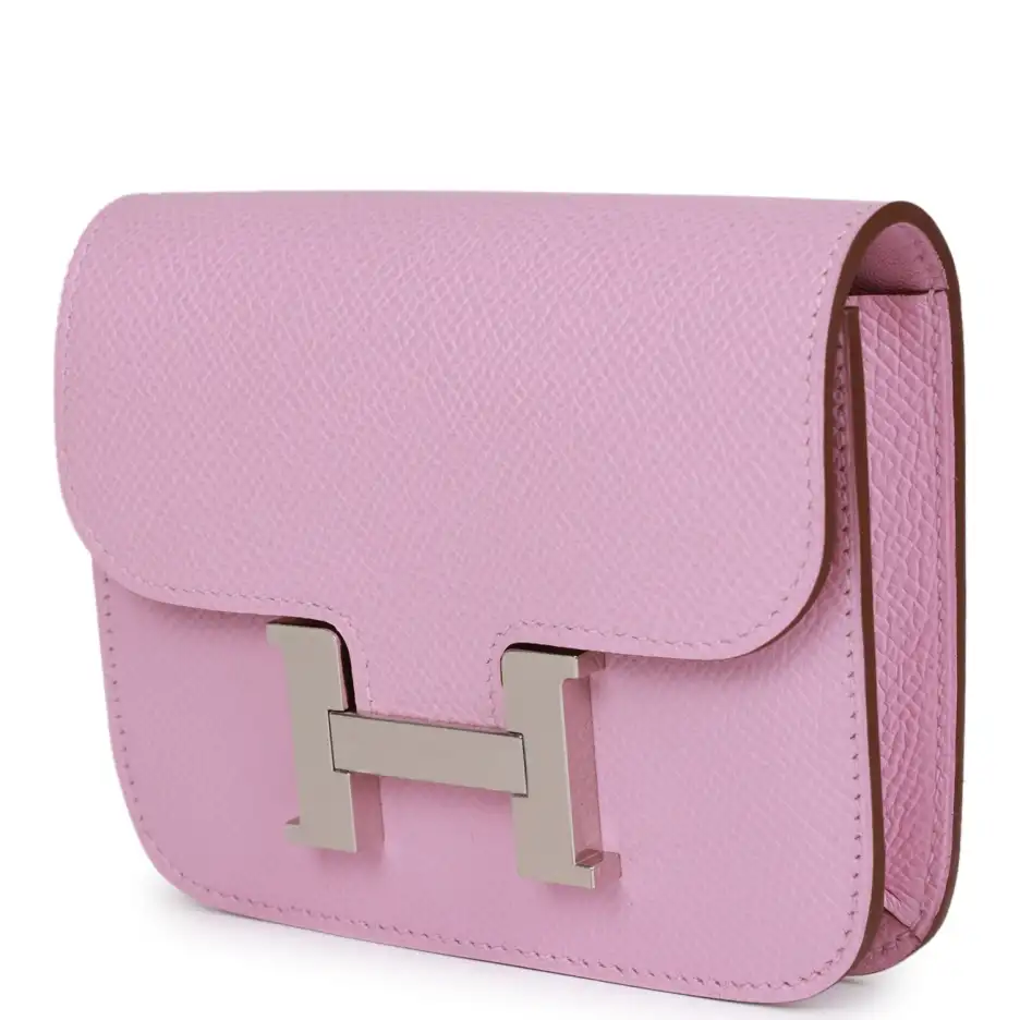 hermès constance slim wallet mauve sylvestre epsom palladium hardware hermès constance slim wallet mauve sylvestre epsom palladium hardware