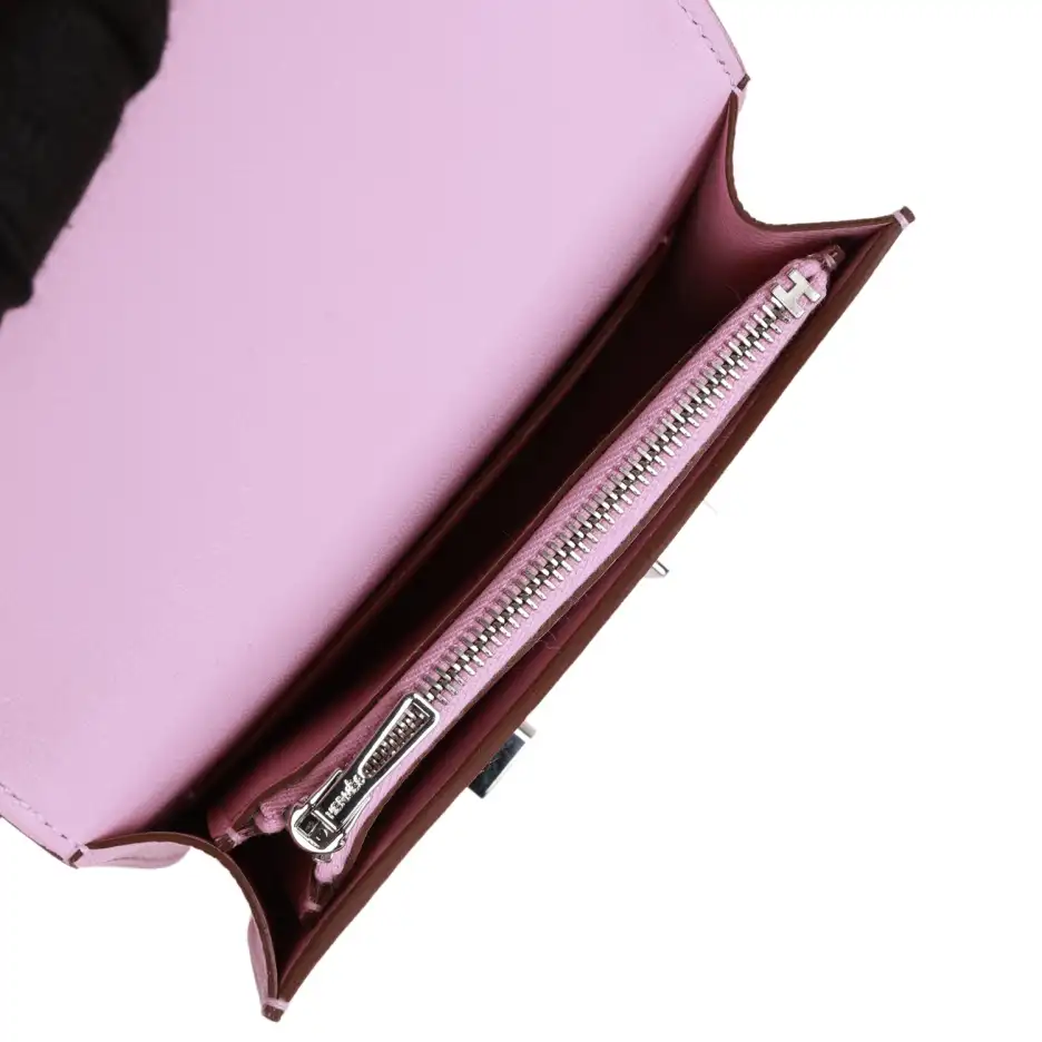 hermès constance slim wallet mauve sylvestre epsom palladium hardware hermès constance slim wallet mauve sylvestre epsom palladium hardware