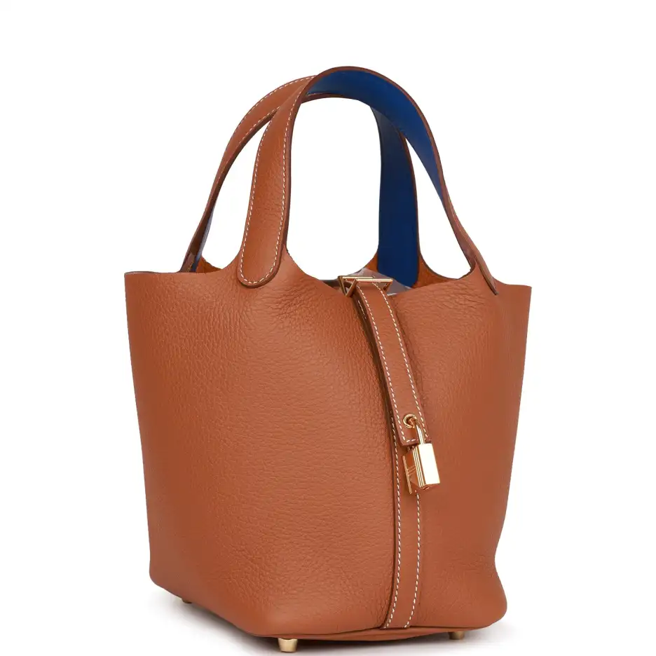 hermès eclat picotin lock 18 gold clemence gold hardware hermès eclat picotin lock 18 gold clemence gold hardware