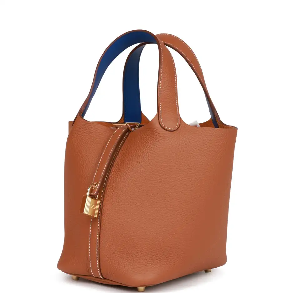 hermès eclat picotin lock 18 gold clemence gold hardware hermès eclat picotin lock 18 gold clemence gold hardware