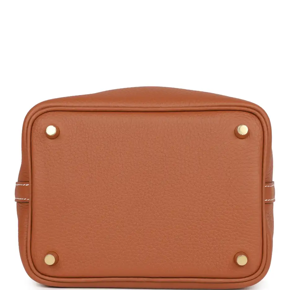 hermès eclat picotin lock 18 gold clemence gold hardware hermès eclat picotin lock 18 gold clemence gold hardware