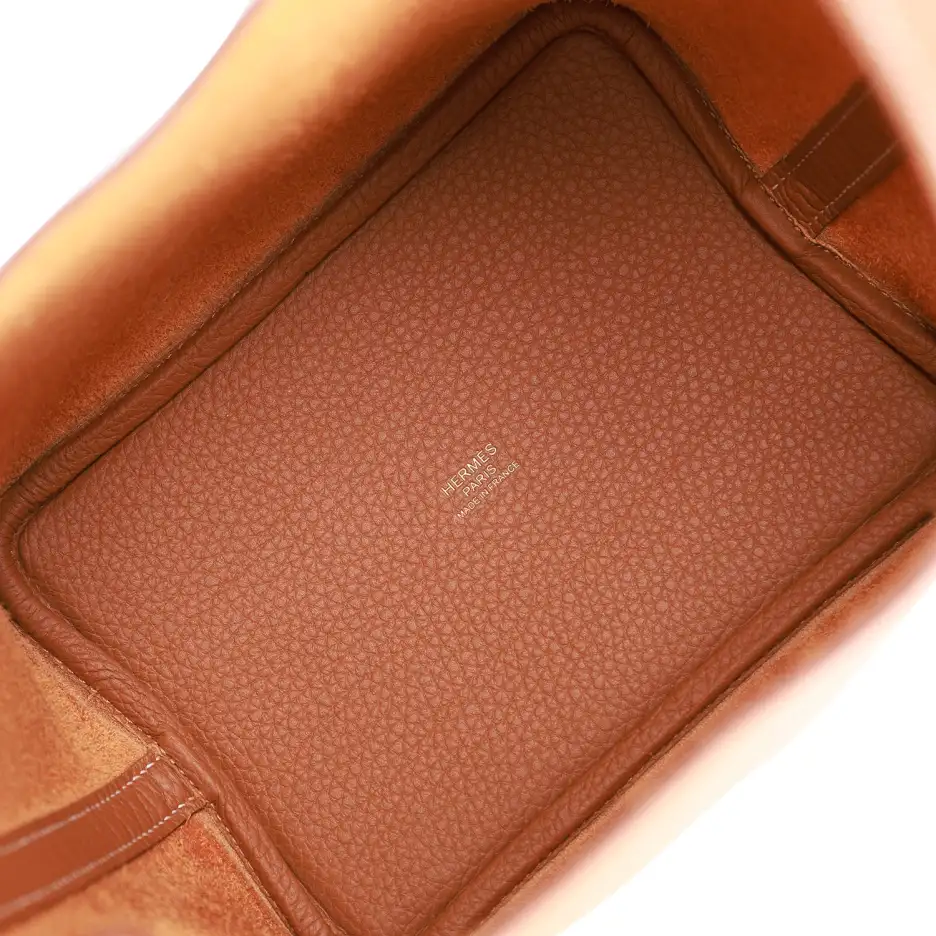 hermès eclat picotin lock 18 gold clemence gold hardware hermès eclat picotin lock 18 gold clemence gold hardware