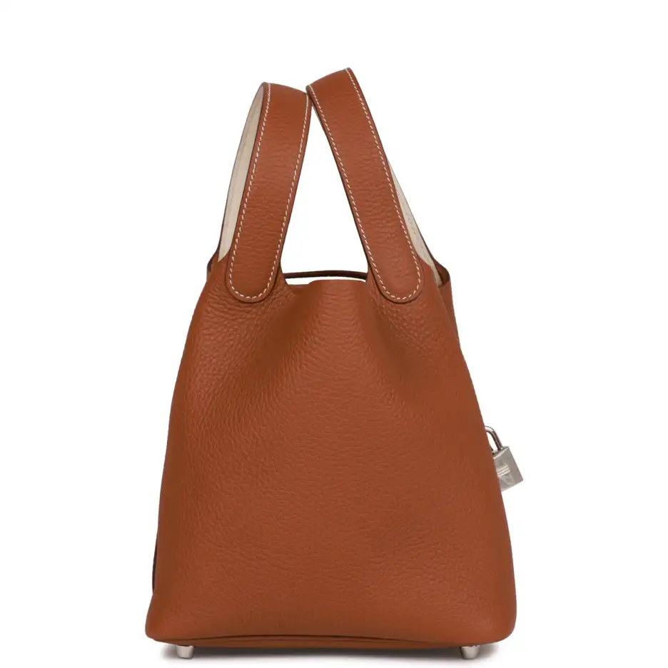 hermès eclat picotin lock 18 gold clemence palladium hardware hermès eclat picotin lock 18 gold clemence palladium hardware