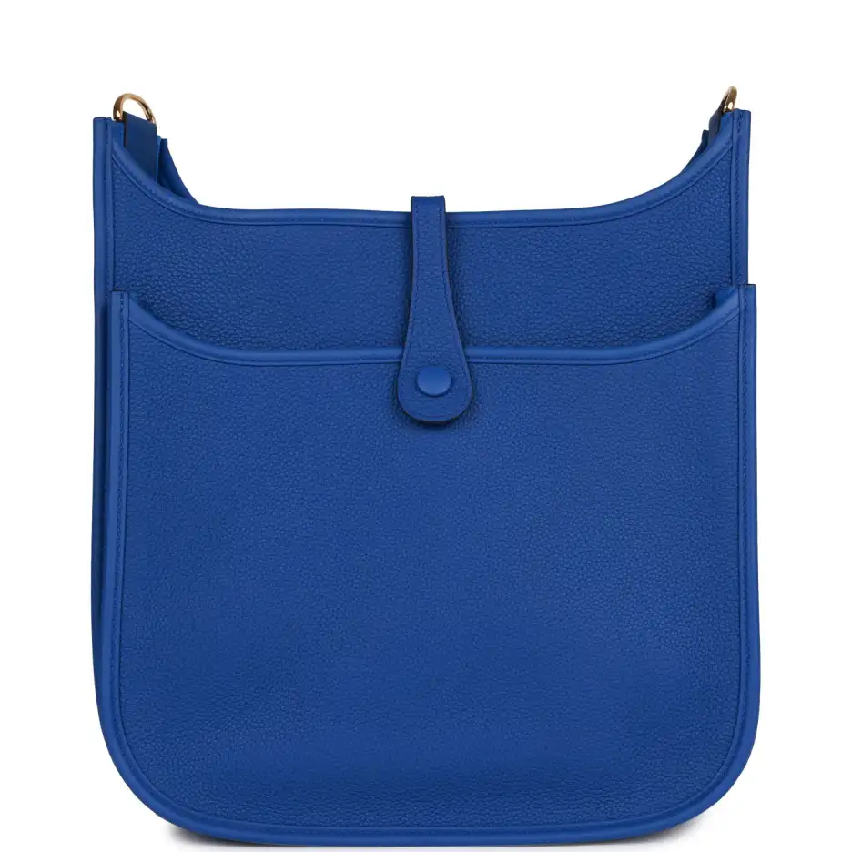 hermès evelyne iii pm bleu royal maurice gold hardware hermès evelyne iii pm bleu royal maurice gold hardware