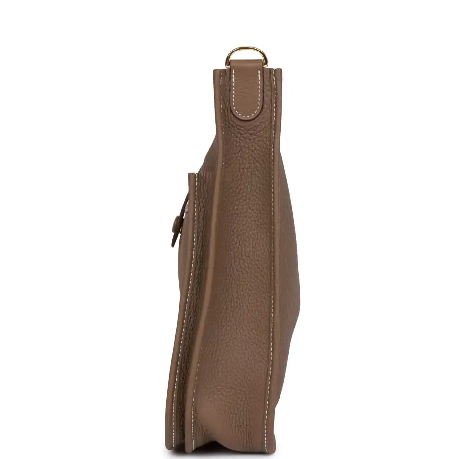 hermès evelyne iii pm etoupe clemence gold hardware hermès evelyne iii pm etoupe clemence gold hardware