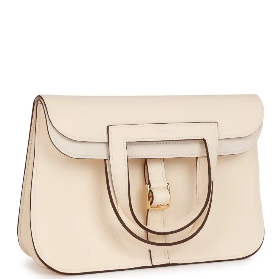 hermès halzan 25 nata clemence gold hardware hermès halzan 25 nata clemence gold hardware