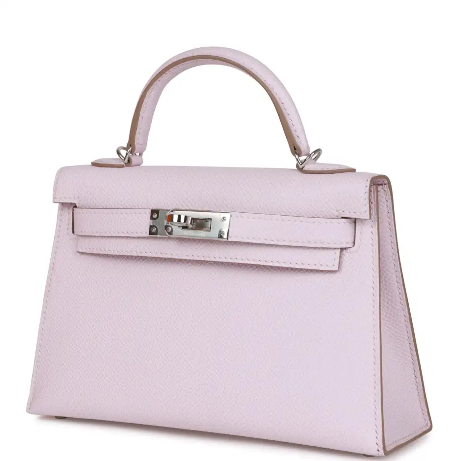 hermès kelly sellier 20 mauve pale epsom palladium hardware hermès kelly sellier 20 mauve pale epsom palladium hardware