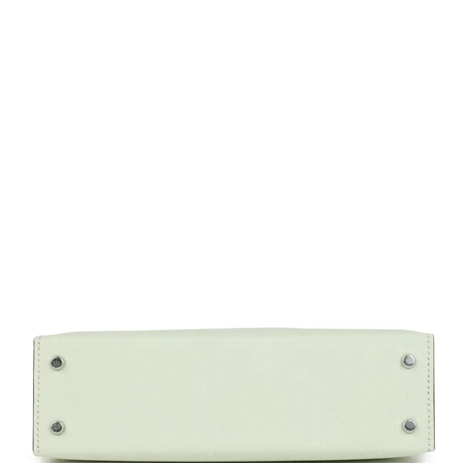 hermès kelly sellier 20 vert fizz chevre palladium hardware hermès kelly sellier 20 vert fizz chevre palladium hardware