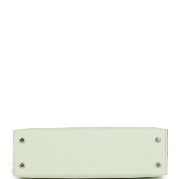 hermès kelly sellier 20 vert fizz chevre palladium hardware