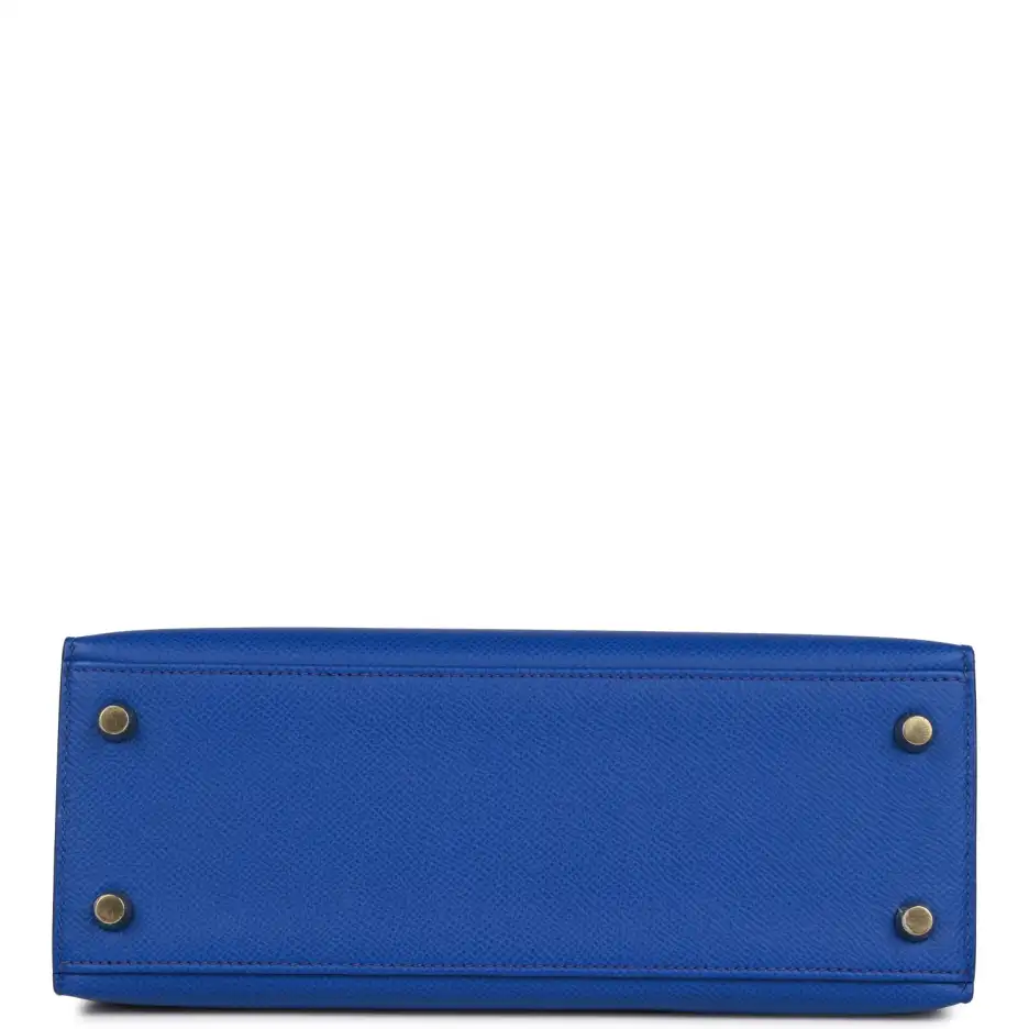 hermès kelly sellier 25 bleu royal epsom gold hardware hermès kelly sellier 25 bleu royal epsom gold hardware