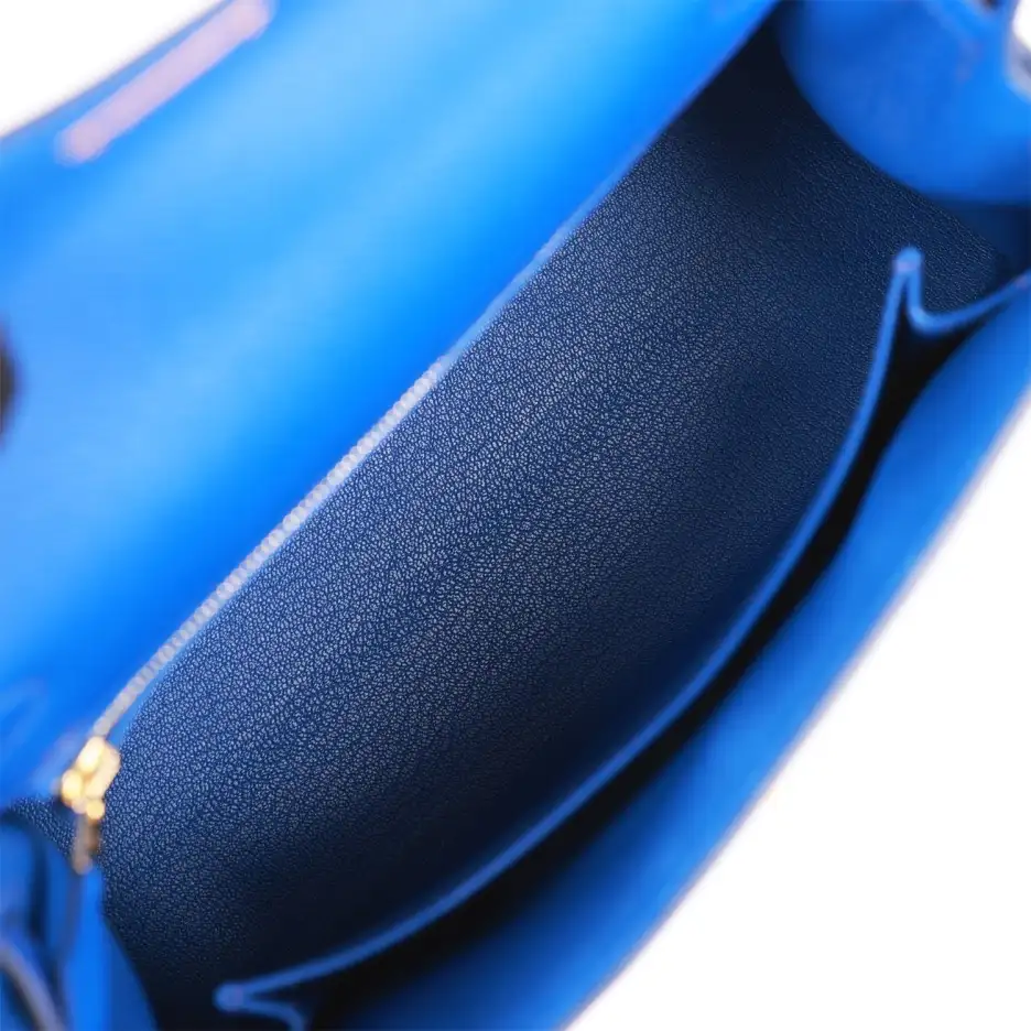 hermès kelly sellier 25 bleu royal epsom gold hardware hermès kelly sellier 25 bleu royal epsom gold hardware