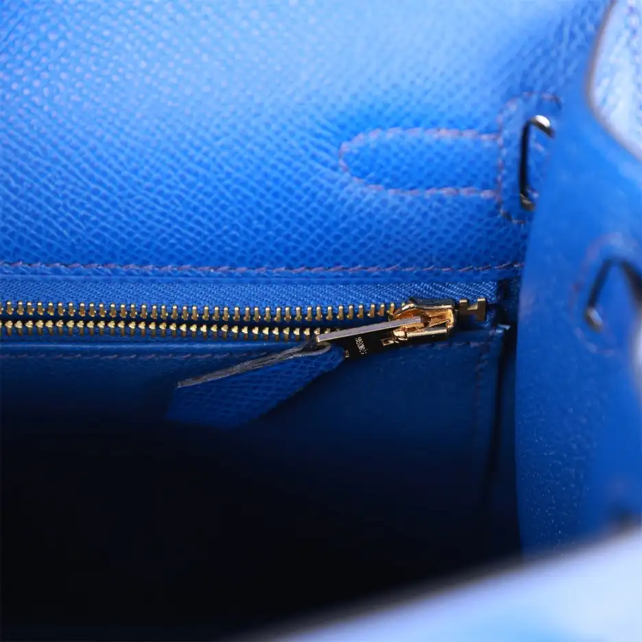 hermès kelly sellier 25 bleu royal epsom gold hardware hermès kelly sellier 25 bleu royal epsom gold hardware