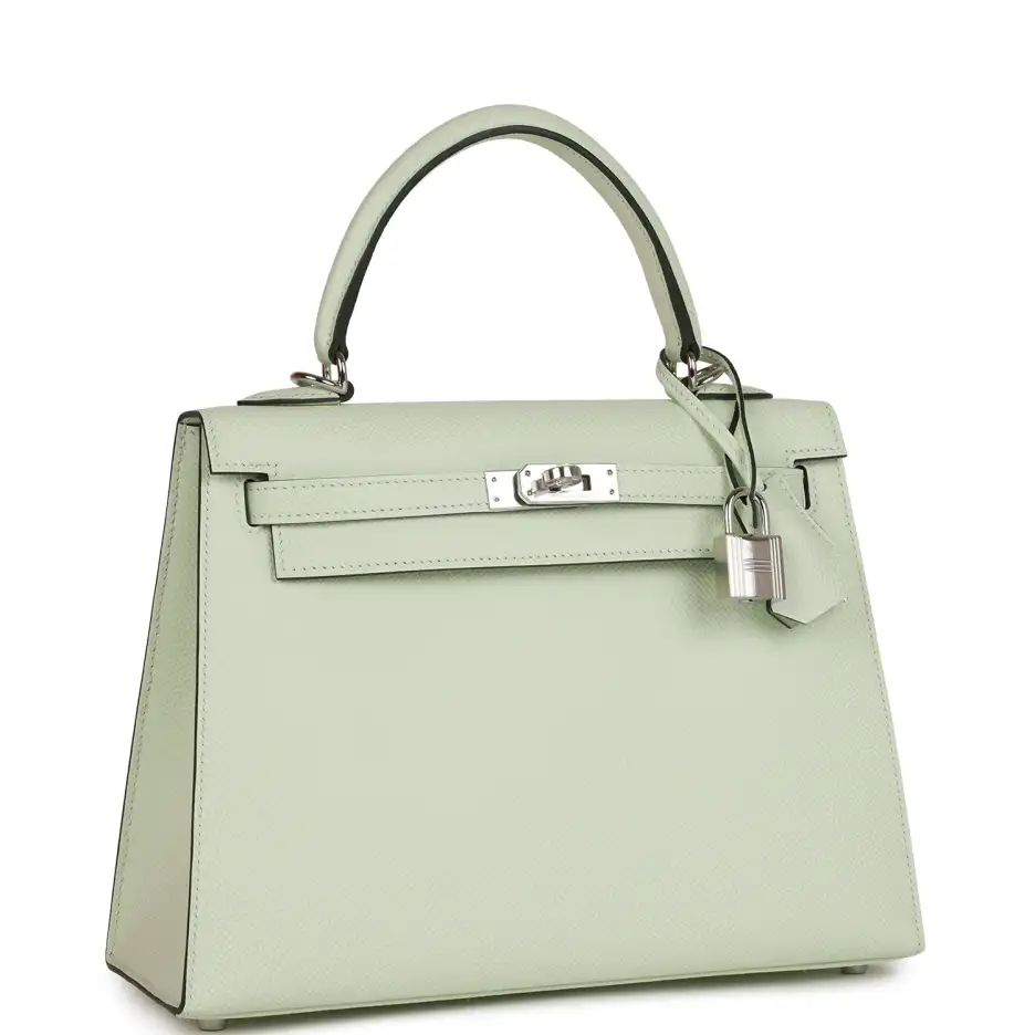 hermès kelly sellier 25 vert fizz epsom palladium hardware hermès kelly sellier 25 vert fizz epsom palladium hardware