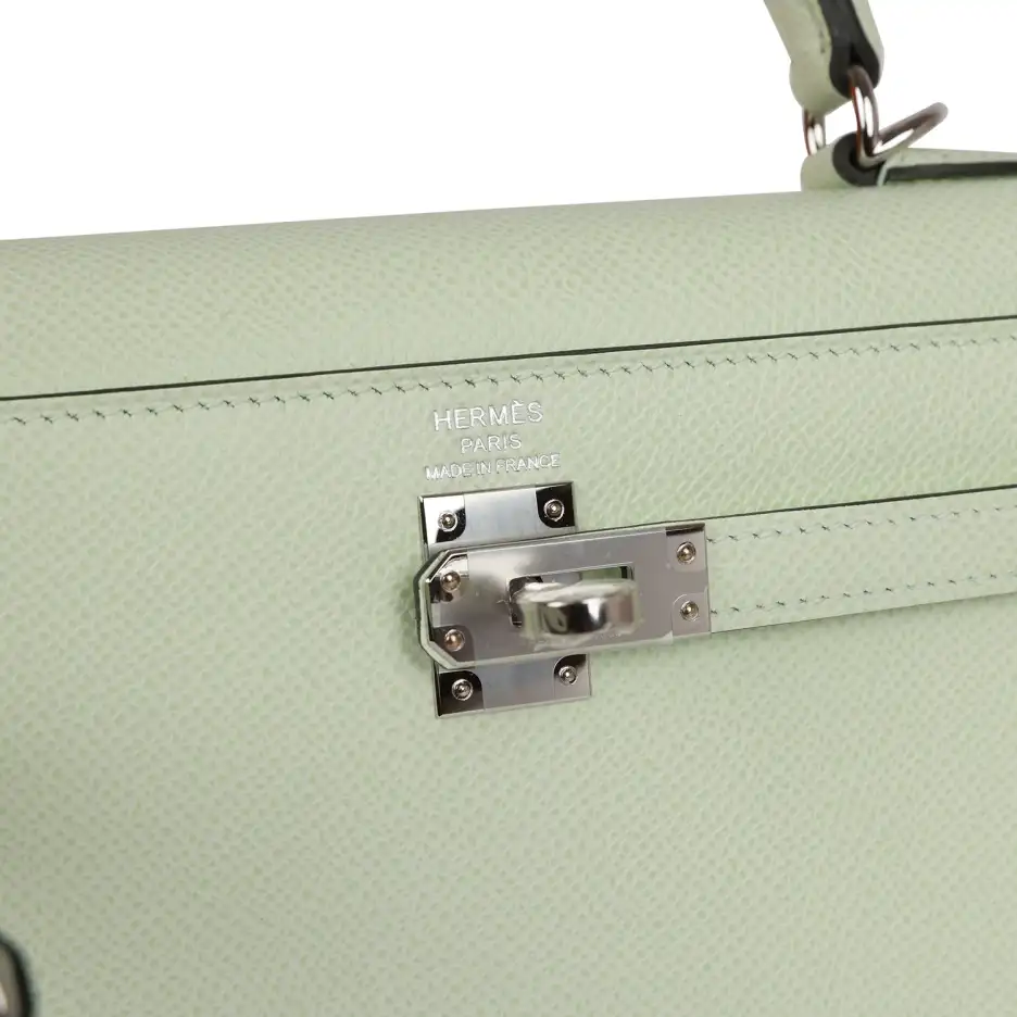 hermès kelly sellier 25 vert fizz epsom palladium hardware hermès kelly sellier 25 vert fizz epsom palladium hardware