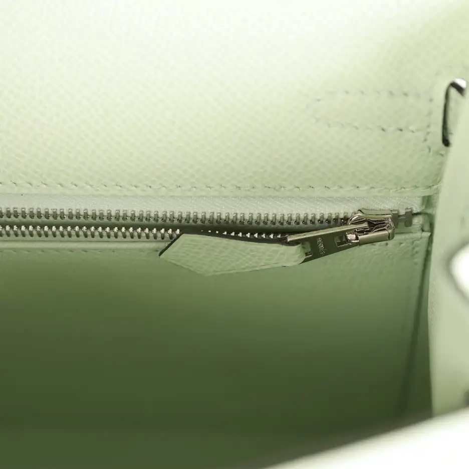 hermès kelly sellier 25 vert fizz epsom palladium hardware hermès kelly sellier 25 vert fizz epsom palladium hardware