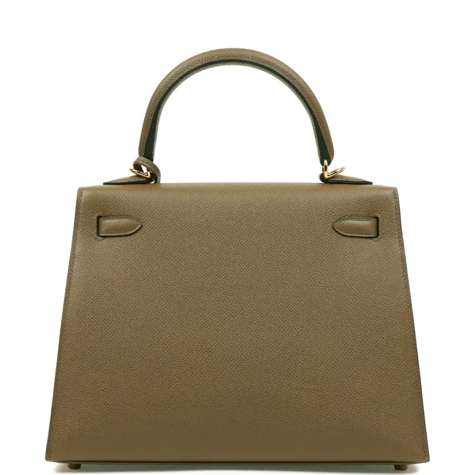 hermès kelly sellier 25 vert olive epsom gold hardware hermès kelly sellier 25 vert olive epsom gold hardware