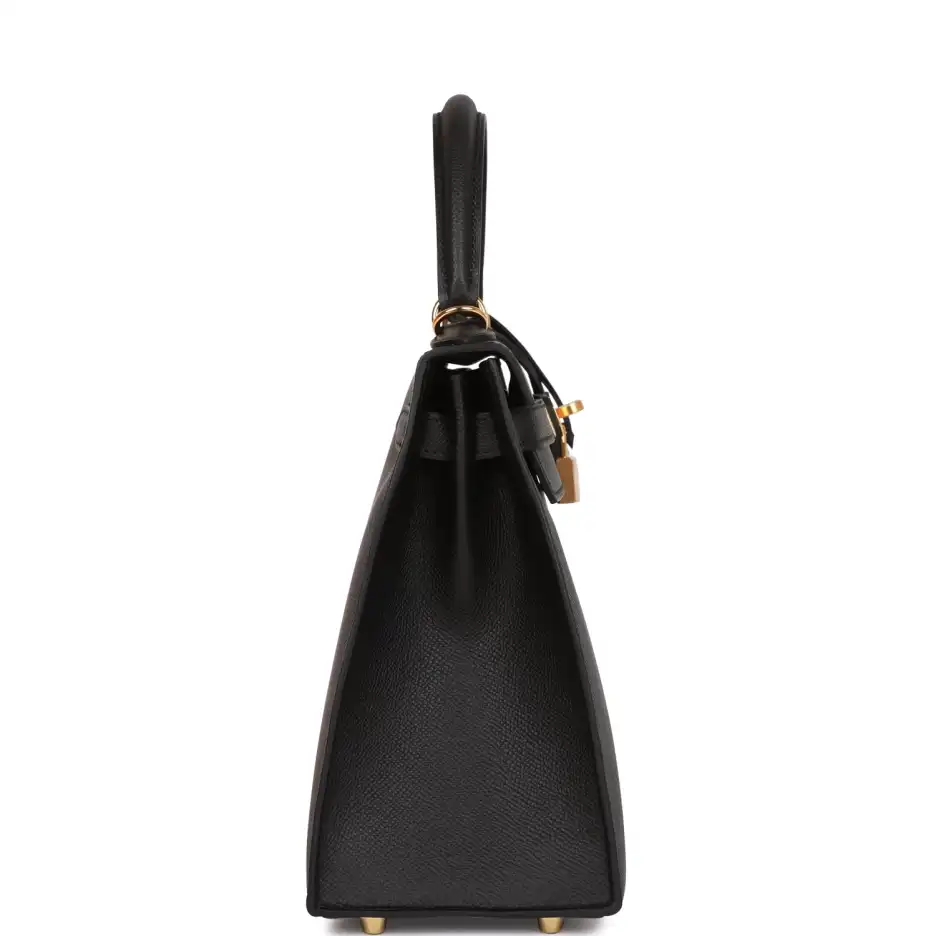 hermès kelly sellier 28 black epsom gold hardware hermès kelly sellier 28 black epsom gold hardware
