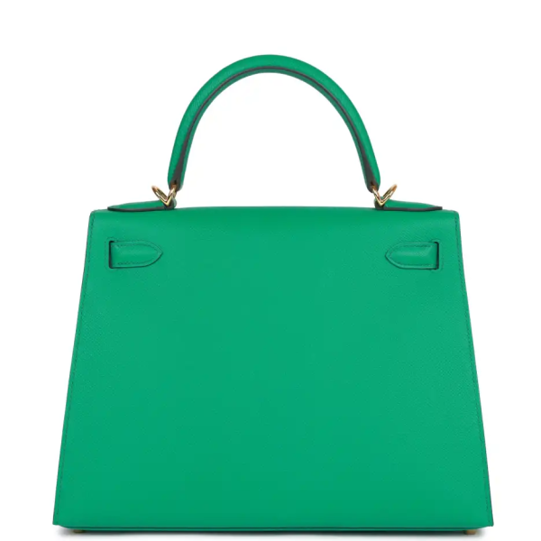 hermès kelly sellier 28 vert jade epsom gold hardware