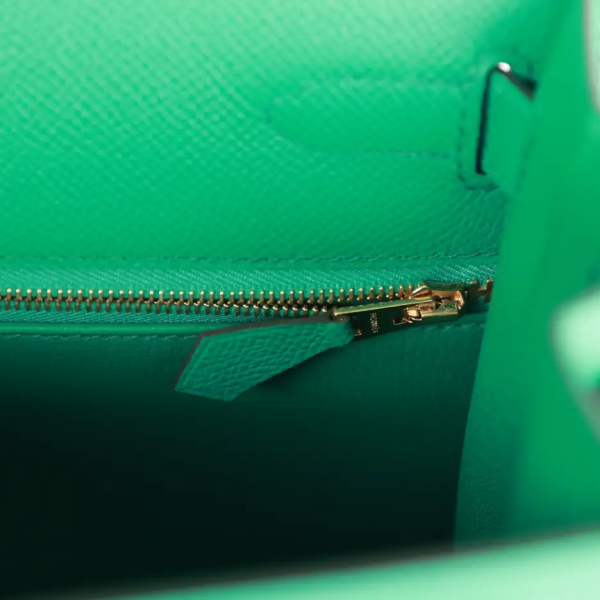 hermès kelly sellier 28 vert jade epsom gold hardware