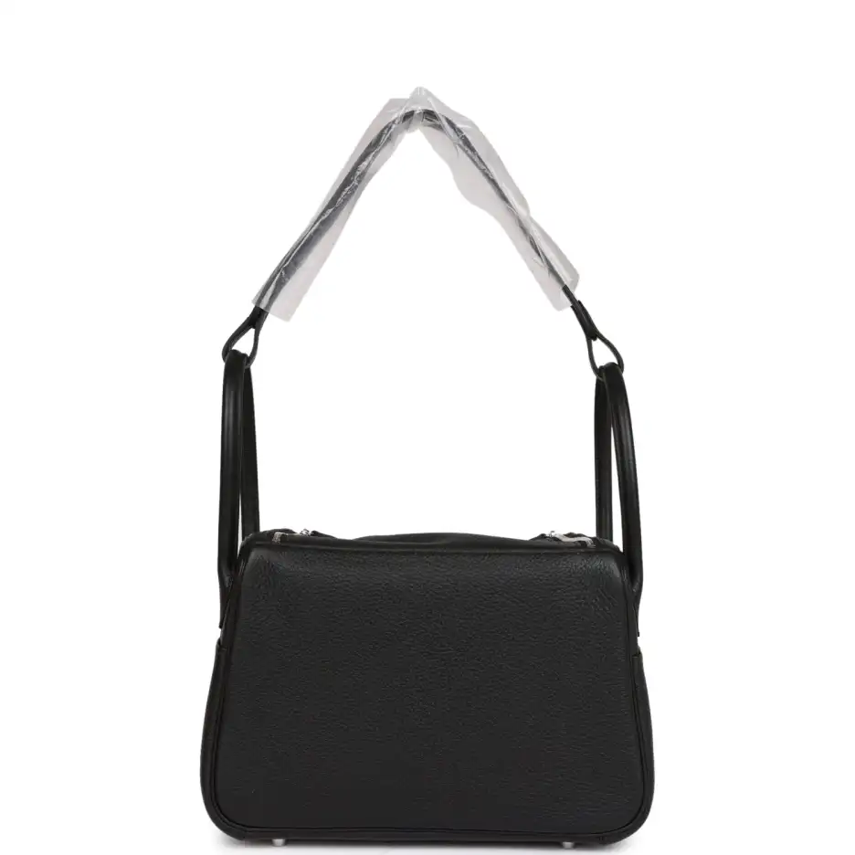 hermès lindy 26 black clemence palladium hardware hermès lindy 26 black clemence palladium hardware