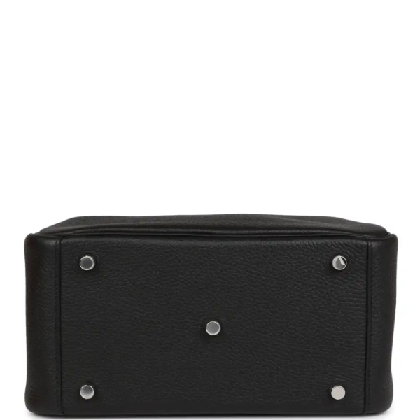 hermès lindy 26 black clemence palladium hardware