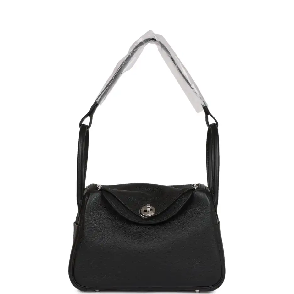 hermès lindy 26 black clemence palladium hardware hermès lindy 26 black clemence palladium hardware