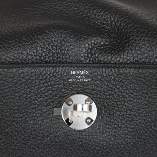 hermès lindy 26 black clemence palladium hardware