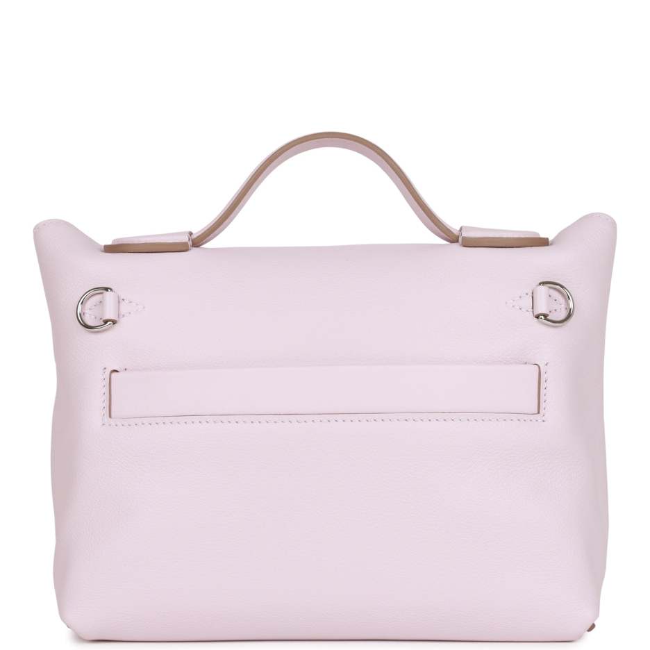 hermès mini 24/24 bag mauve pale verso evercolor and swift palladium hardware hermès mini 24/24 bag mauve pale verso evercolor and swift palladium hardware