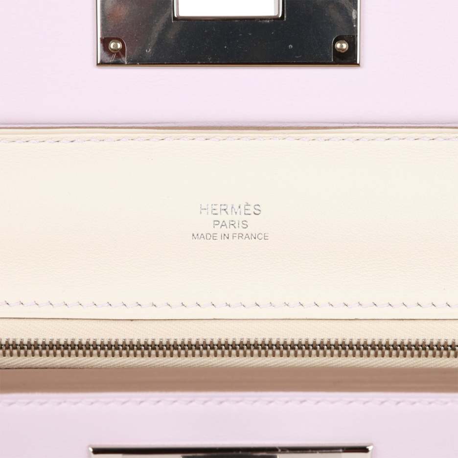 hermès mini 24/24 bag mauve pale verso evercolor and swift palladium hardware hermès mini 24/24 bag mauve pale verso evercolor and swift palladium hardware