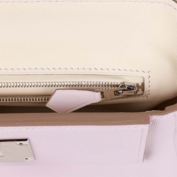 hermès mini 24/24 bag mauve pale verso evercolor and swift palladium hardware