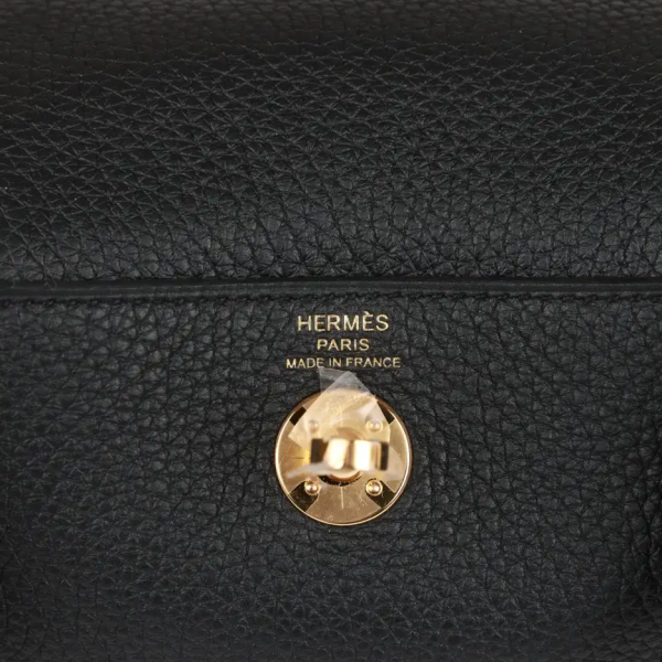 hermès mini lindy black clemence gold hardware